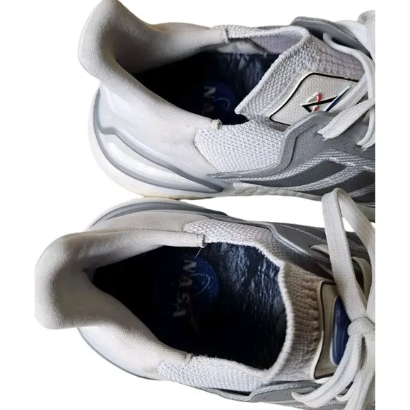 Women's Adidas Ultraboost 20 NASA FX7992 White Running Shoes - Size 8.5