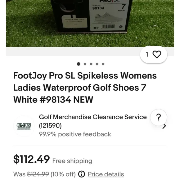 Women's FootJoy Golf Shoes, Size 7, White