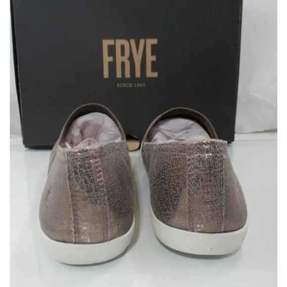 Women's Frye Melanie Slip On Flat Shoes Sneaker Pewter Size 9