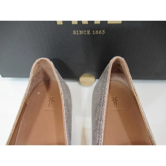 Women's Frye Melanie Slip On Flat Shoes Sneaker Pewter Size 9