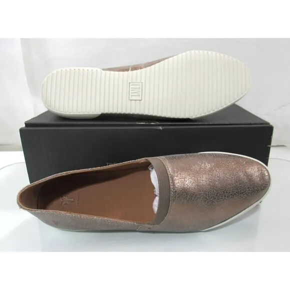 Women's Frye Melanie Slip On Flat Shoes Sneaker Pewter Size 9