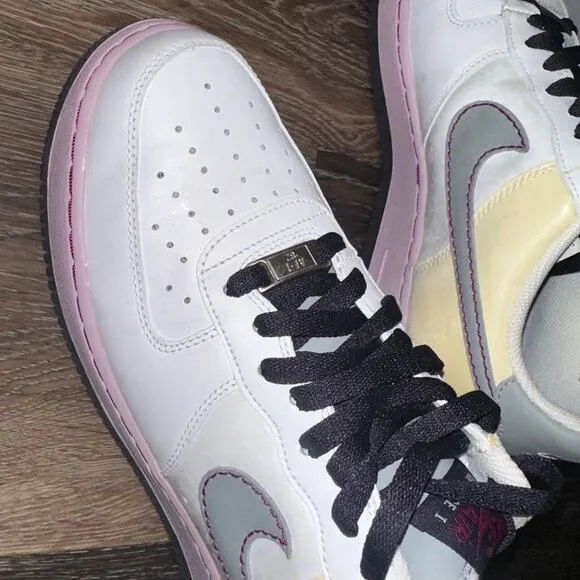 Womens Nike Air Force 1 Low purple grey pink white shoes