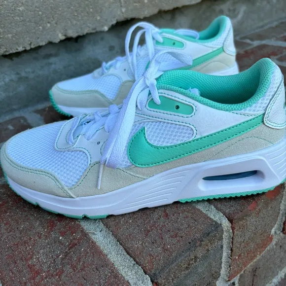 Womens Nike Air Max SC White/Emerald Rise-Jade Ice Running Shoes FN7163 100 NEW
