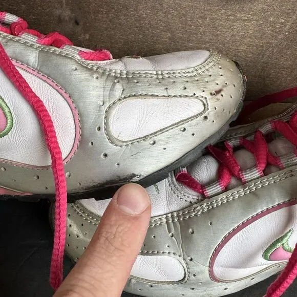 Women's Nike Shox Cross Trainer Shoes Size 8.5‎ Rn 322315-161 White Pink