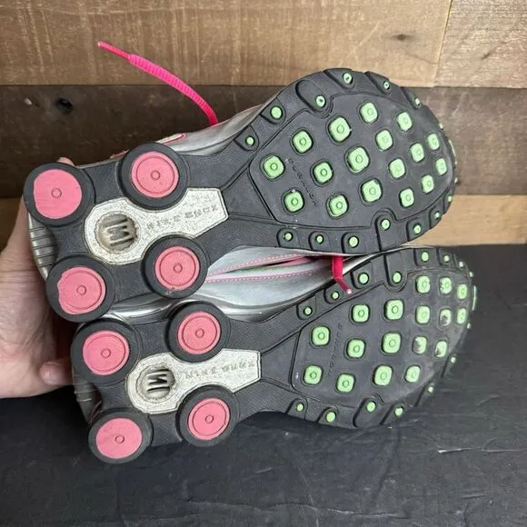 Women's Nike Shox Cross Trainer Shoes Size 8.5‎ Rn 322315-161 White Pink