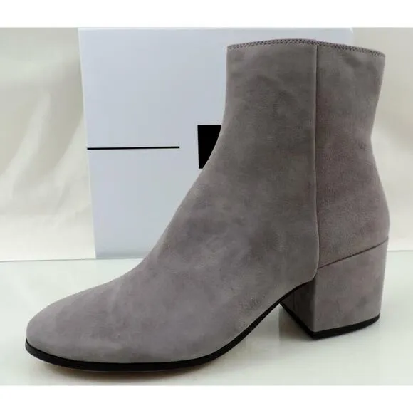 Women's Shoes Dolce Vita Maude Block Heel Ankle Boots Smoke Grey Suede