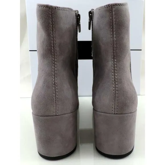 Women's Shoes Dolce Vita Maude Block Heel Ankle Boots Smoke Grey Suede
