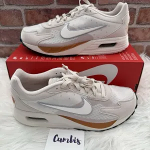 Women's Size 11.5 /Men's 10 Nike Air Max Solo White Sail/Brown Gym Workout Shoes