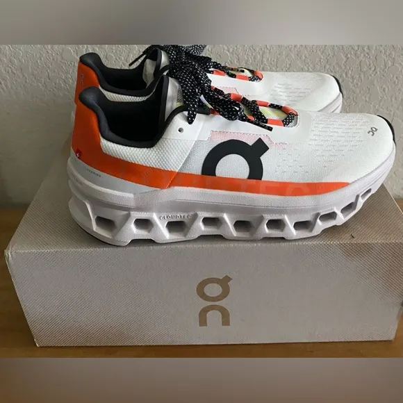WOMEN'S White All ON Cloud CLOUDMONSTER RUNNING SHOES Sneakers Size 9