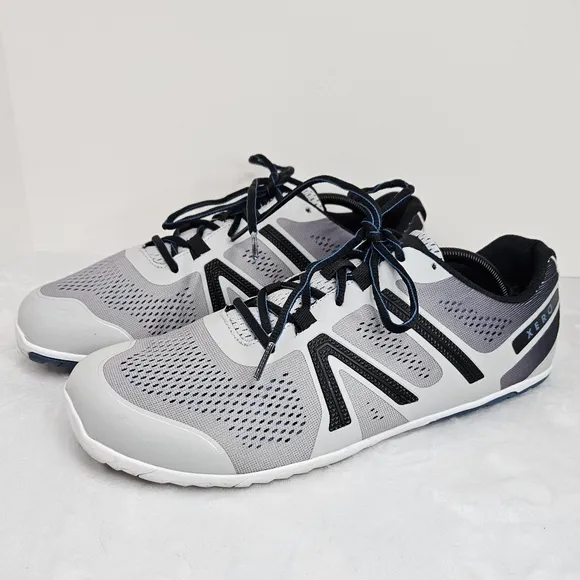 Xero Shoes Mens HFS Gray Running Shoes Size 13 Medium (D, M) Black Blue Barefoot
