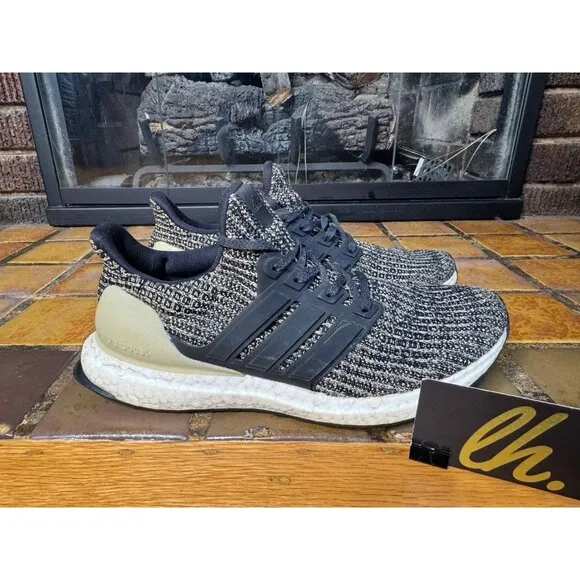 Youth 6.5y Adidas Ultraboost 4.0 J Dark Mocha Athletic Running Shoes CP8776