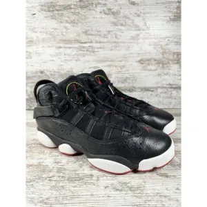Youth Nike Air Jordan 6 Rings (GS) Black Sneakers Sz 5.5Y Athletic Gym