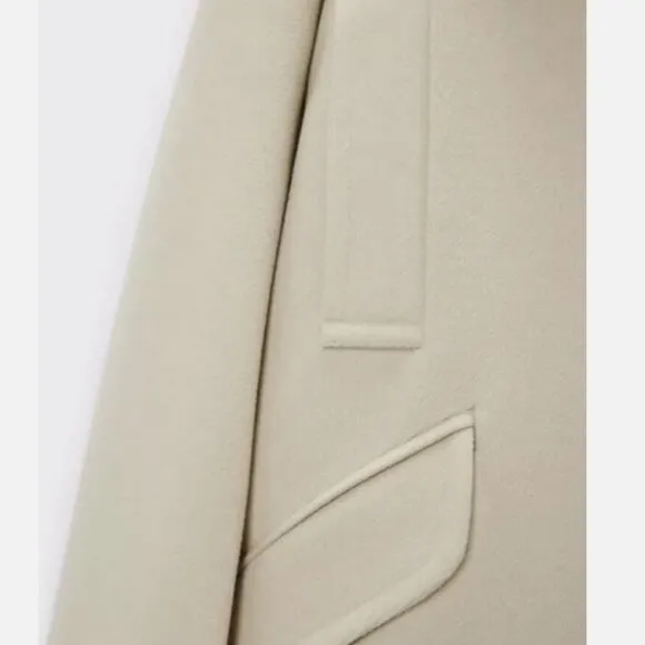 Zara Oversized Coat in Ecru