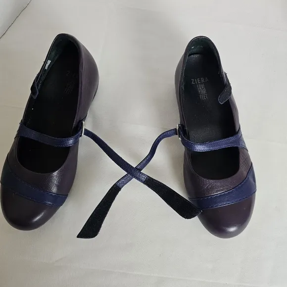 Ziera XRAY Mary Jane Shoes In Purple Size 38